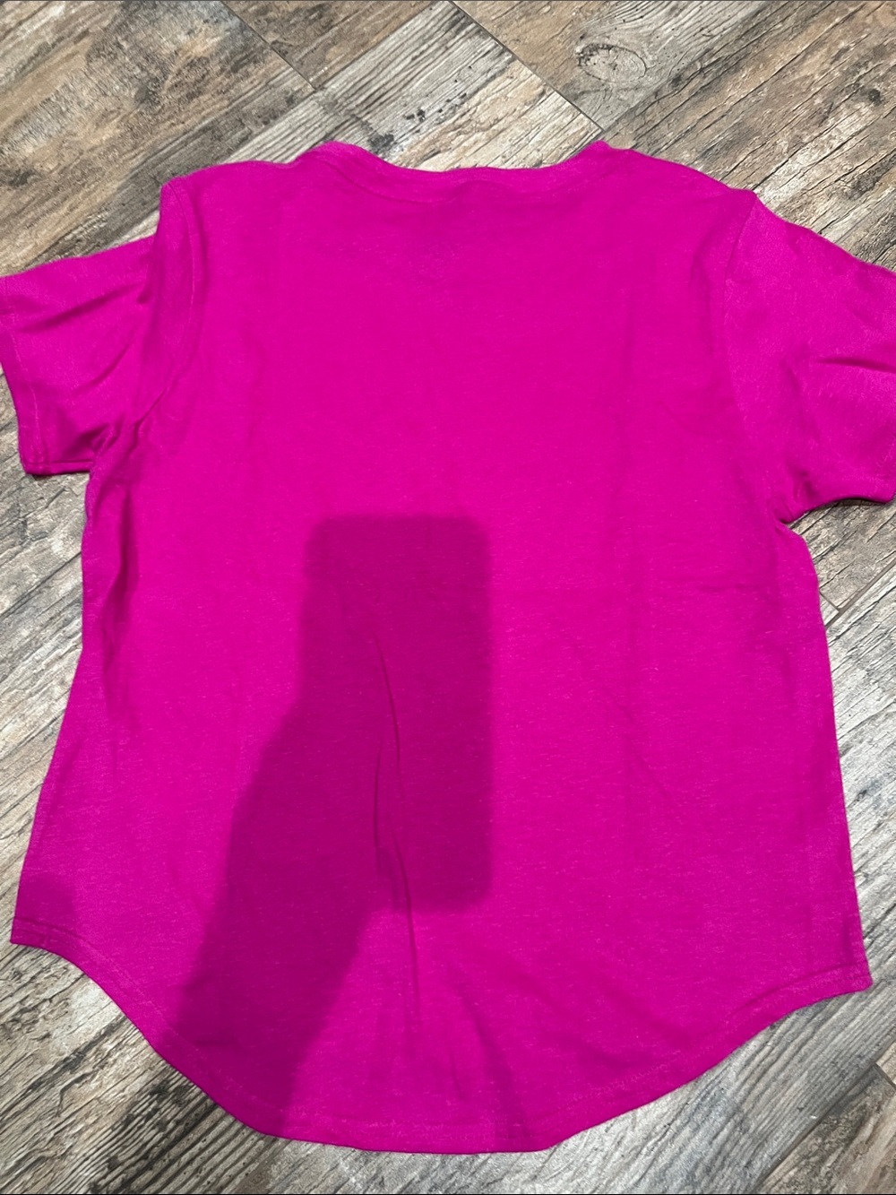 The North Face Girls' Bright Pink Short Sleeve Logo Tee - Picture 2 of 3